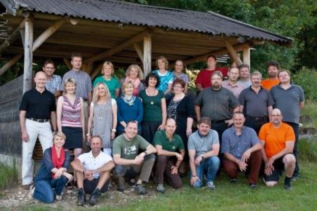 Die Belegschaft der Bayerischen Waldbauernschule
