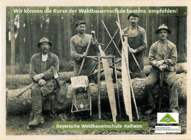 Postkarten-Werbeaktion Kurse an der Waldbauernschule